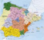 Spanje kaart